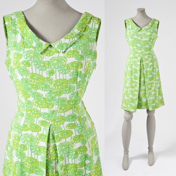 Vintage MOD Designer Dress Silk 1960's Gianni Baldini Italian Boutique Pucci Contemporary
