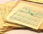 Huge Vintage Sheet Music Paper Pack - 50 Sheets Great Mix