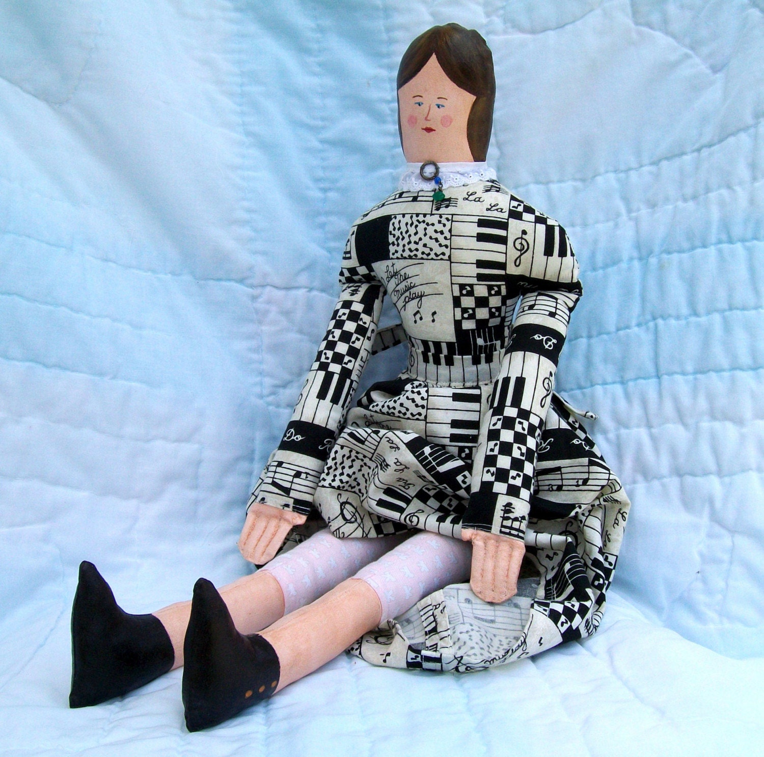Handmade Piano Doll