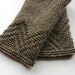 Waved handknitted beaded grey lithuanian ethnic arm warmers. Warm up your arms