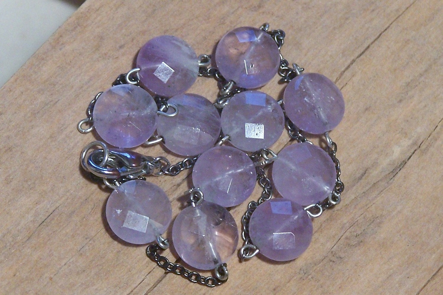 Faceted Amythyst Necklace