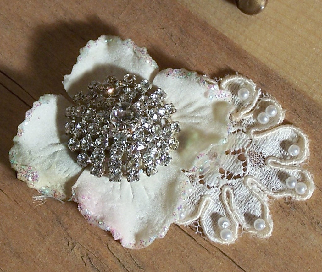 Upcycled Vintage Lace Hair Accessory