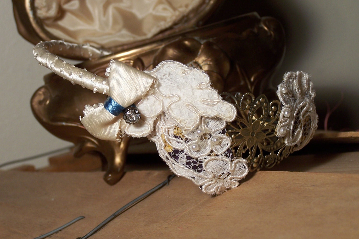 Vintage Lace and Filigree Headband