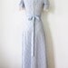 70s maxi dress / boho peasant puff sleeve dress