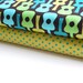 Michael Miller Fabric Duo Lime Groovy Guitar and Caribe Dumb Dot 2 yards total