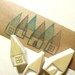 HOUSES hand carved rubber stamp - hand carved stamp - handmade - set of 3