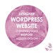 Wordpress Website - website and blog all in one