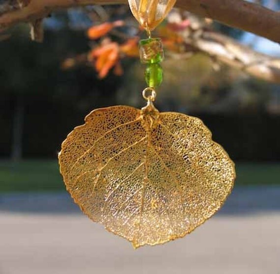 gold aspen leaf christmas ornament by denise by gold aspen leaf christmas ornament by denise by