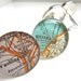Custom Vintage Map Cufflinks.  Perfect for your Best Man.