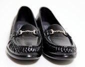 Vintage 1980's Black Patent Leather Shoe