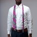 Vintage 80s Gentlemen's Pink Oscar de la Renta Tie