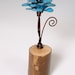 Boho Chic Turquoise Flower 3d Metal Rose Teal Green Rustic Home Decor