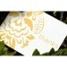 Mustard Damask Thank You Flat Notecards - Sweet n Simple - Nina