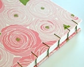 Pink Roses Handmade Book - READY TO SHIP
