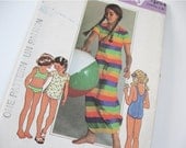1970's Simplicity 7507 Pattern for girl's bathing suit