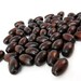 Wood oval beads - Dark Brown Natural Wooden Dye Beads 12x8mm - 50pcs (PB208B)