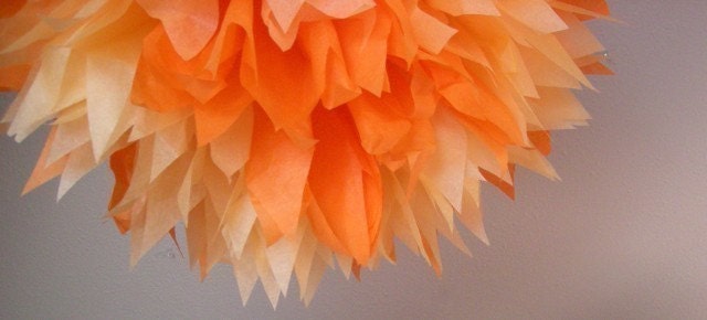 Orange Cream ... 1 tissue paper pom // birthday // weddings // party decorations Il_170x135