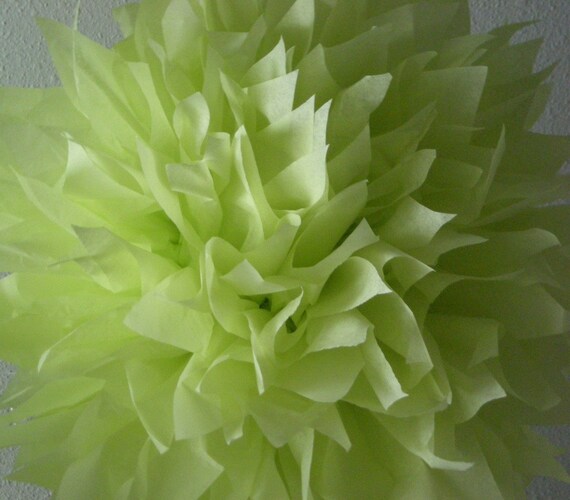 Fresh Lime ... 1 tissue paper pom // wedding reception // luau // fiesta // birthday party decorations Il_570xn