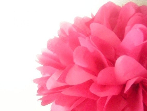 Cranberry ... 1 tissue paper pom // wedding ceremony // birthday // anniversary // party decorations Il_570xn