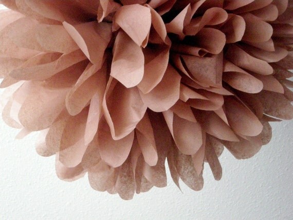 Mink ... 1 tissue paper pom // wedding reception // valentines day // birthday party // baby shower // party decorations Il_570xn