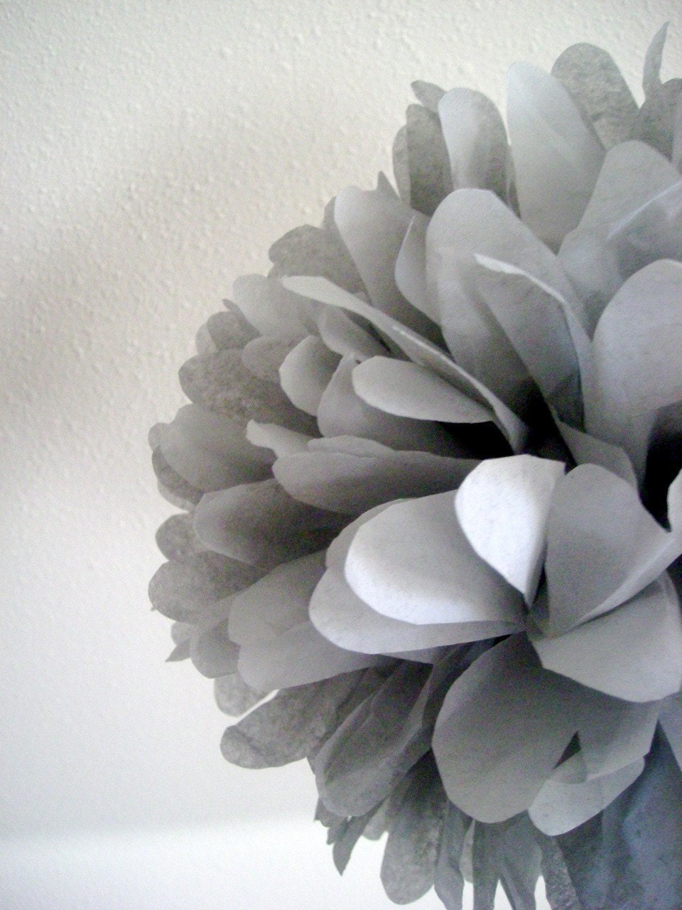 Slate ... 1 tissue paper pom // green wedding // bat mitzvah // graduation // party decorations