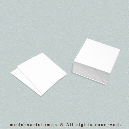 100 White Cardstock Tags Refill - 2 x 2 in