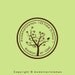 Custom Rubber Stamp - Personalized Stamp - Custom Stamp - Return Address Stamp - Whimsical Tree with Bird - C214
