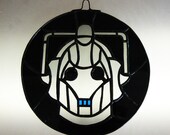 Cyberman Stained Glass Tondo