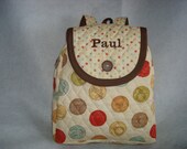 Child's Backpack in Milk Money - Available in small size only