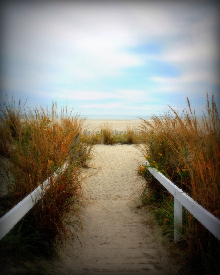 Autumn Beach Path - 8x10 Fine Art Photography Print