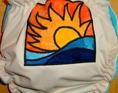 AI2 Cloth Diaper - Medium - Sunset - Free US Shipping