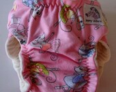 Fitted Cloth Diaper - Medium - Dancing Mice - Free US Shipping
