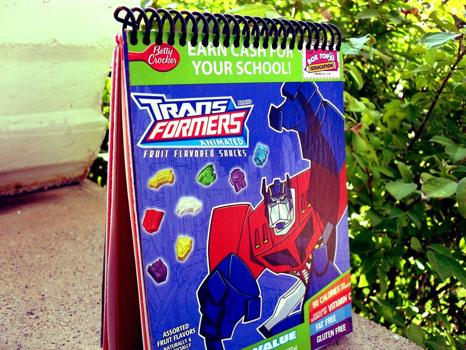 Transformers Upcycled Play Notebook