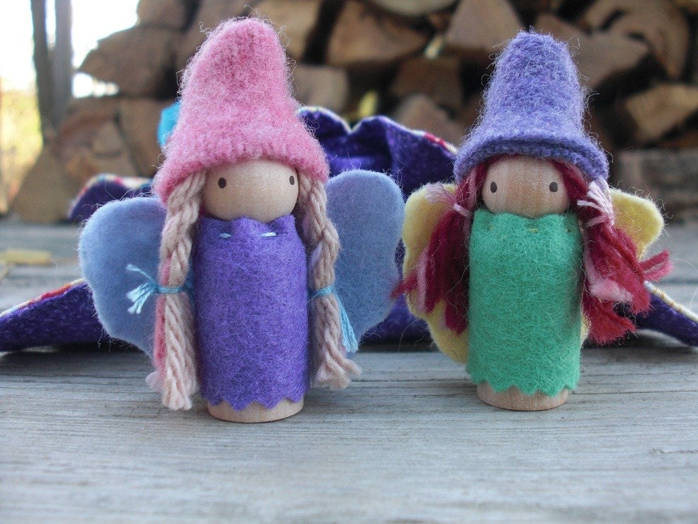 Purple Flower Fairy Playset and Purse