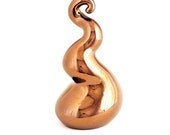 Sculpture Ceramic Abstract FLAMINGO gold 12"x7" Ltd ed 75