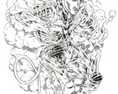 Nightcrawler Sketch - Original Drawing