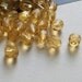 LAST ONES - 300 fire polished Czech glass beads, yellow topaz faceted round ovals, 4mm, SALE