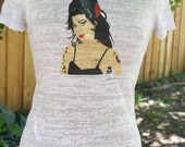 AMY WINEHOUSE t-shirt... original drawing