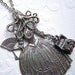 Steampunk Necklace Octopus Girl Gothic Victorian Antiqued Silver Original Vintage Inspired Assemblage Jewelry Design By Cosmic Firefly