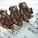 Men's Tie Bar Clip Brass Monkeys Vintage Inspired Gothic Victorian Speak See Hear No Evil Popular Steampunk Style Gifts & Accessories