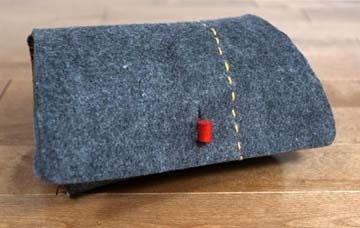 Wooli Felt small storage orange