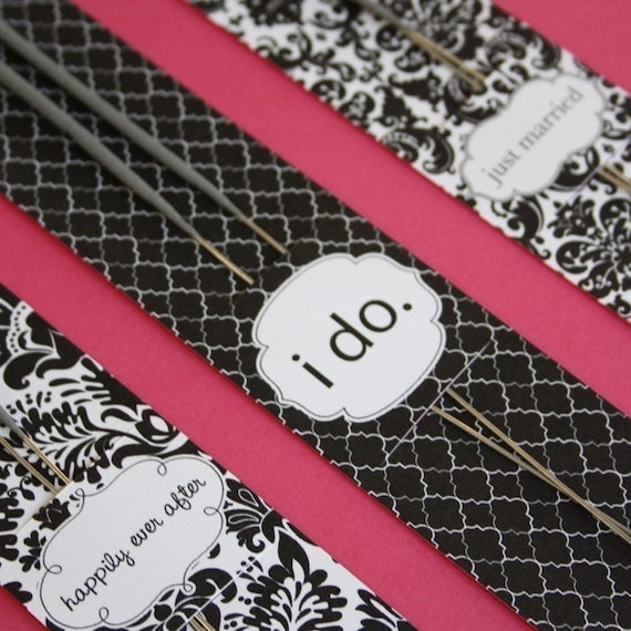 Printable Wedding Sparkler Holder Set