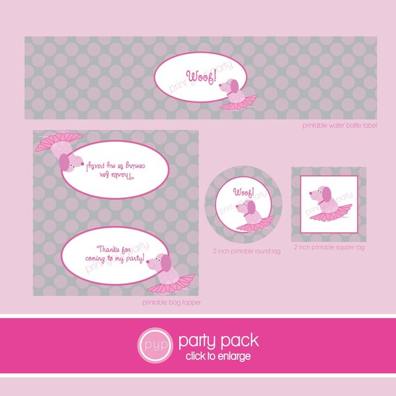Printable Party Pack-Doggy Dancer