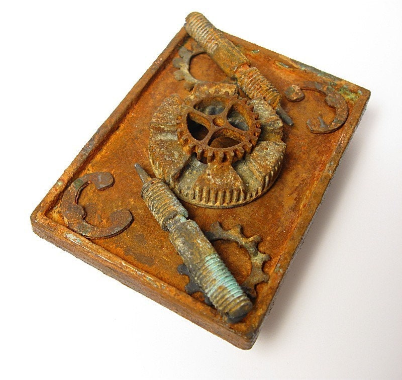 Steampunk, Industrial, Rusted Belt Buckle
