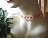 Peaches and Cream Crocheted Choker