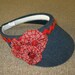 Denim Embellished Visor