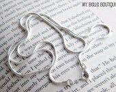 16" CHAIN UPGRADE -- Silver Plated Snake Chain with Lobster Clasp