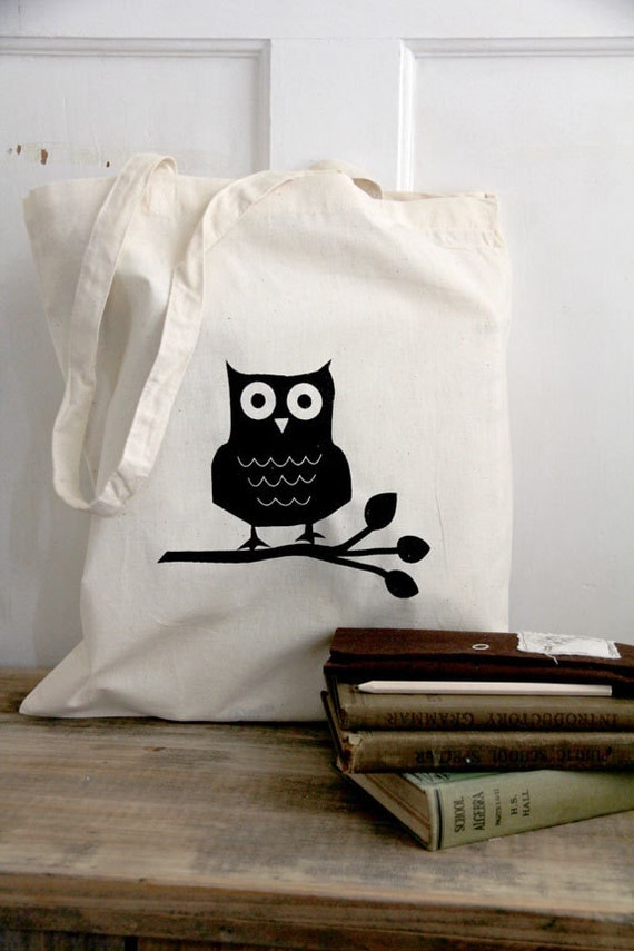 Quote Tote - Wise Old Owl cotton tote bag