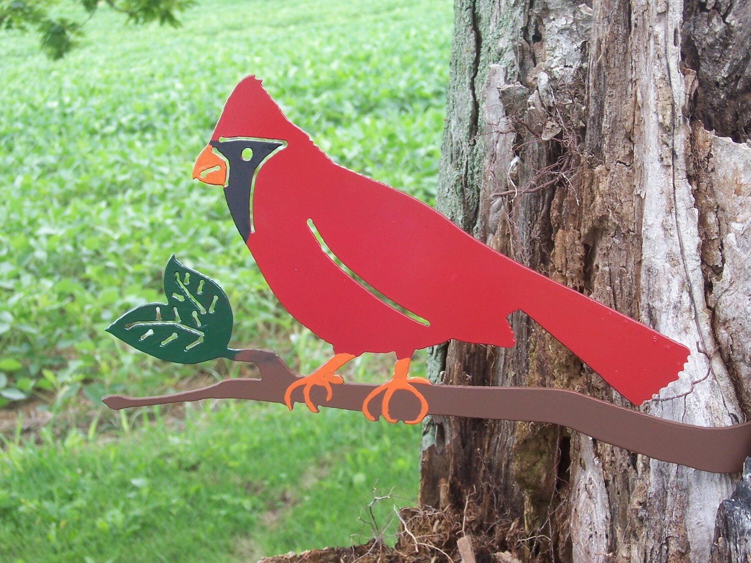 Metal Cardinalcardinal Yard Art Metal Garden Art Metal