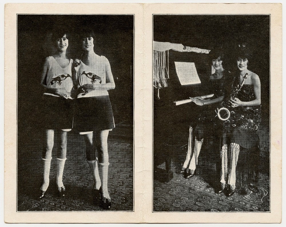 Conjoined Twins Mary and Anna Vintage Sideshow Promotional Pamphlet